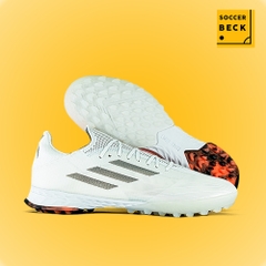 Giày Bóng Đá Adidas X Speedflow.1 Trắng Vạch Đen Đế Đỏ Rằn Ri HQ TF