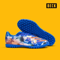 Giày Bóng Đá TQ Adidas X Ghosted.4 Tsubasa Xanh Biển Vạch Cam TF