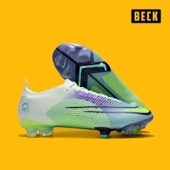 Giày Bóng Đá Nike Mercurial Vapor 14 Elite MDS005 Trắng Tím Xanh Ngọc Cổ Lửng FG