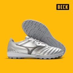 Giày Bóng Đá Mizuno Neo 3 Xám Vạch Đen TF