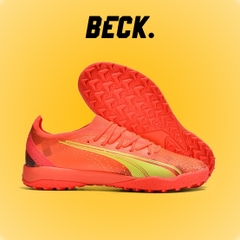 Giày Bóng Đá TQ Puma Ultra Ultimate  Đỏ Vạch Vàng HQ TF