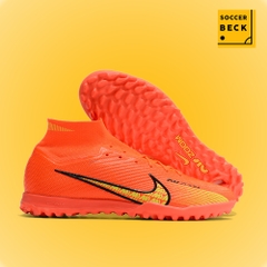 Giày Bóng Đá TQ Nike Mercurial Superfly 9 Elite Cam Vạch Đen Cổ Cao TF