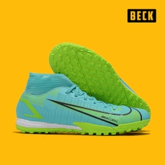 Giày Bóng Đá Nike Mercurial Superfly 8 Academy EURO Xanh Ngọc Cổ Cao V2 TF