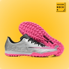 Giày Bóng Đá TQ Nike Mercurial Vapor 15 Academy Xám Vạch Hồng HQ TF