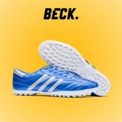 Giày Bóng Đá Wika 3 Sọc - Xanh Biển Sọc Trắng