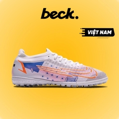 Giày Bóng Đá VN Mercurial Vapor 14 Elite TF - Trắng Cam