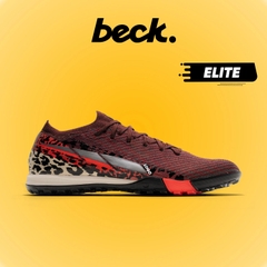 Giày Bóng Đá Mercurial Vapor 16 Elite Safari Nâu Vạch Bạc Cổ Lửng TF