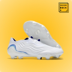 Giày Bóng Đá TQ Adidas Copa Sense+ Trắng Xanh Biển Không Dây FG