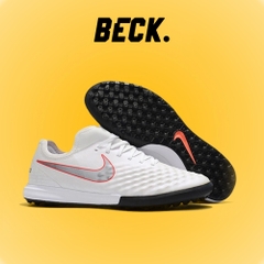 Giày Bóng Đá Nike MagistaX Finale Trắng Tuyền Vạch Bạc Cổ Lửng TF