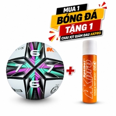 Quả Bóng Đá AKpro AF67 Công Nghệ Acentec Số 5 - Trắng Tím Xanh