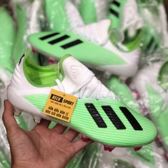 Giày Bóng Đá Adidas X 19.1 Xanh Lá Vạch Đen Gót Trắng FG