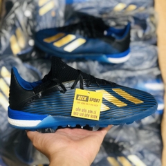 Giày Bóng Đá Adidas X 19.1 Xanh Than Vạch Đồng TF