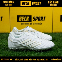 Giày Bóng Đá Adidas Copa 19.4 Trắng Vạch Đồng TF