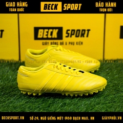 Giày Phủi 3 Sọc Loại 1 - Beck Vàng Sọc Vàng