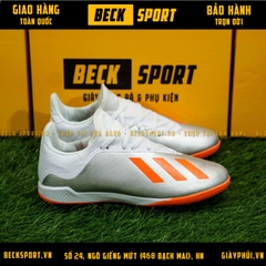 Giày Bóng Đá Adidas X 18.3 Xám Vạch Cam TF