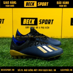 Giày Bóng Đá Adidas X 19.1 Xanh Biển Vạch Đồng AG