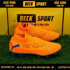 Giày Bóng Đá Puma Future 19.1 Cam Đế Xanh Cổ Lửng FG
