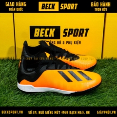 Giày Bóng Đá Adidas X 19.3 Cam Vạch Đen TF
