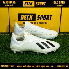 Giày Bóng Đá Adidas X 18.3 Trắng Tuyền FG