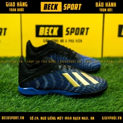 Giày Bóng Đá Adidas X 19.3 Xanh Biển Vạch Đồng V2 TF