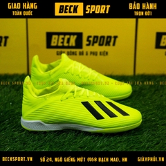 Giày Bóng Đá Adidas X 19.3 Nõn Chuối Vạch Đen V2 TF