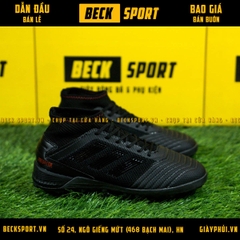 Giày Bóng Đá Trẻ Em Adidas Predator 19.3 Đen Tuyền Đế Boost Cao Cổ TF