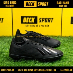 Giày Bóng Đá Adidas X 19.4 Đen Tuyền TF