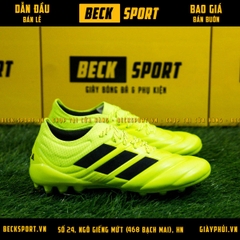 Giày Bóng Đá Copa 19.1 Nõn Chuối Vạch Đen Da Thật AG