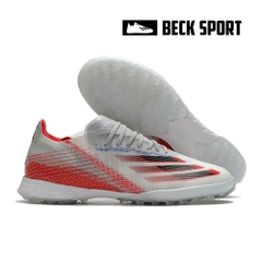 Giày Bóng Đá Adidas X Ghosted.1 EURO Xám Vạch Đỏ TF
