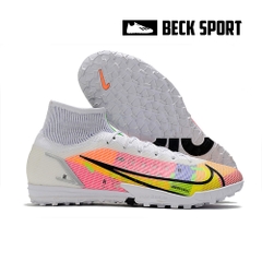 Giày Bóng Đá Nike Mercurial Superfly 8 Elite Dragonfly Trắng Hồng Cổ Cao TF