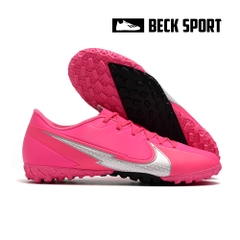 Giày Bóng Đá Nike Mercurial Vapor 13 Academy Mbappe Hồng Vạch Xám V2 TF