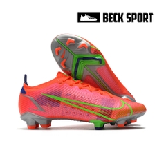 Giày Bóng Đá Nike Mercurial Vapor 14 Elite Đỏ Vạch Xanh Lá Cổ Lửng HQ FG