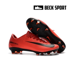 Giày Bóng Đá Nike Mercurial Victory VI Đỏ Vạch Đen Lưỡi Gà Liền FG