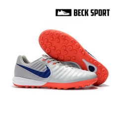 Giày Bóng Đá Nike Tiempo Lunar Legend 7 Pro Xám Đế Cam TF