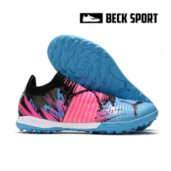Giày Bóng Đá Puma Future Z 1.1 Đen Hồng Xanh Biển Cổ Lửng TF