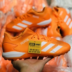 Giày Bóng Đá Adidas Predator 20.3 Cam Vạch Trắng Cổ Lửng HQ TF