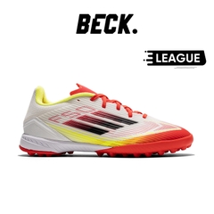 GIÀY BÓNG ĐÁ ADIDAS F50 LEAGUE TF Pure Victory - IE1231 - TRẮNG/ĐỎ/VÀNG