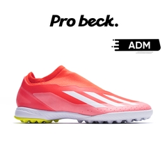 GIÀY BÓNG ĐÁ ADIDAS X CRAZYFAST LEAGUE LACELESS TF Energy Citrus - IF0695 - ĐỎ/TRẮNG