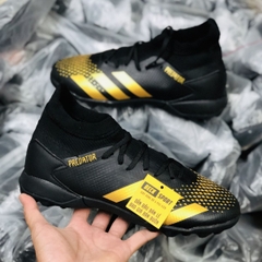 Giày Bóng Đá Adidas Predator 20.3 Đen Vạch Vàng Cổ Cao TF