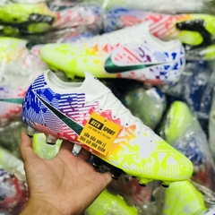 Giày Bóng Đá Nike Mercurial Vapor 13 Elite Neymar Nõn Chuối Đỏ Xanh Biển Vạch Đen AG