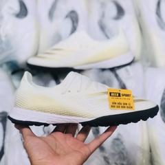 Giày Bóng Đá Adidas X Ghosted.3 Trắng Vạch Vàng HQ TF