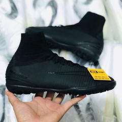 Giày Bóng Đá Nike MercurialX Superfly Đen Tuyền Cổ Cao TF