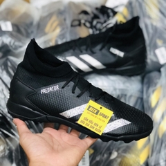 Giày Bóng Đá Adidas Predator 20.3 Đen Vạch Bạc Cổ Cao TF