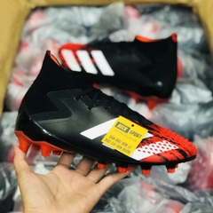 Giày Bóng Đá Adidas Predator 20.1 Mutator Đen Mũi Đỏ Vạch Trắng Cổ Cao AG