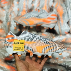 Giày Bóng Đá Adidas Nemeziz 21.1 Trắng Đen Vạch Cam FG