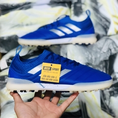 Giày Bóng Đá Adidas Copa 20.1 Xanh Biển Vạch Trắng TF