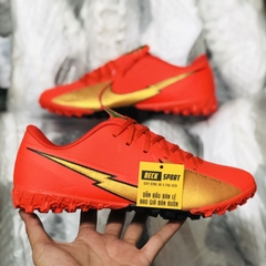 Giày Bóng Đá Nike Mercurial Vapor 13 Academy CR7 Đỏ Vạch Vàng V2 TF