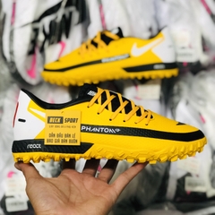 Giày Bóng Đá Nike React Phantom GT Pro Vàng Vạch Đen TF