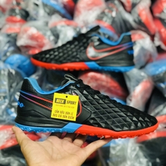 Giày Bóng Đá Nike Tiempo Legend 8 Pro Đen Đế Xanh Biển Đỏ V2 TF