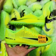 Giày Bóng Đá Nike MercurialX Nõn Chuối Xanh Lá Vạch Đen TF